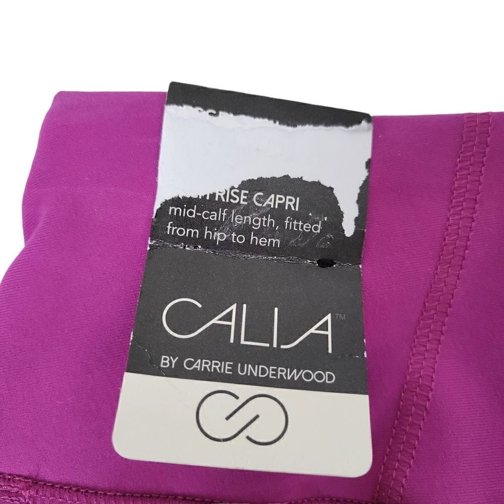 New - Calia by Carrie Underwood Legging Capri Purple Size XS - Picture 2 of 11